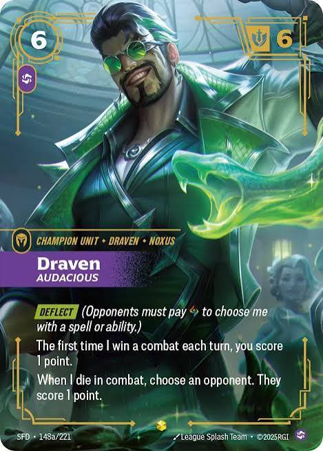 Riftbound TCG: Draven, Glorious Executioner Combat Resolution with