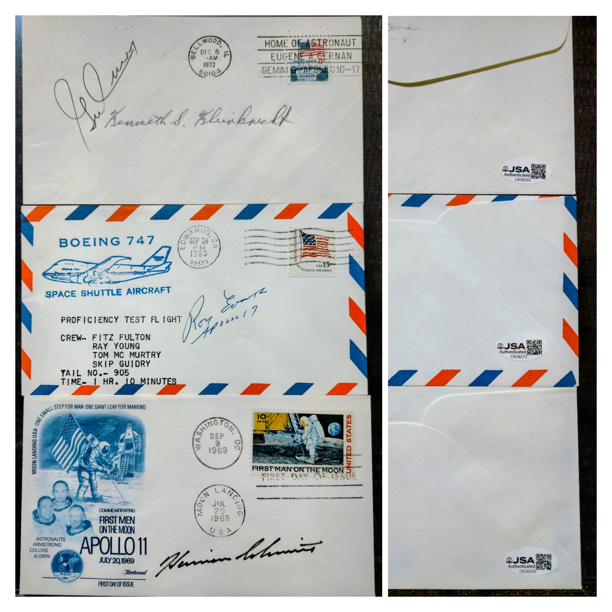 Is Gene Cernan's Apollo XVII signature authentic?