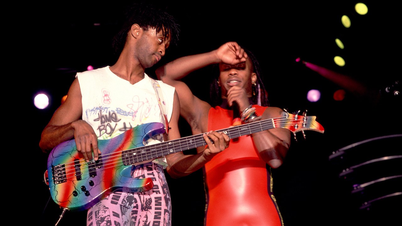 Muzz Skillings vs Doug Wimbish in Living Colour. Both amazing