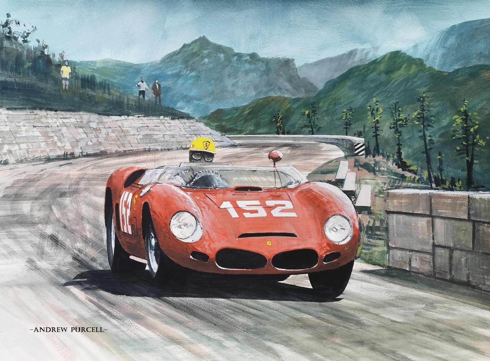 Targa Florio 1972, the Ferrari 312PB of Merzario-Munari (winners 