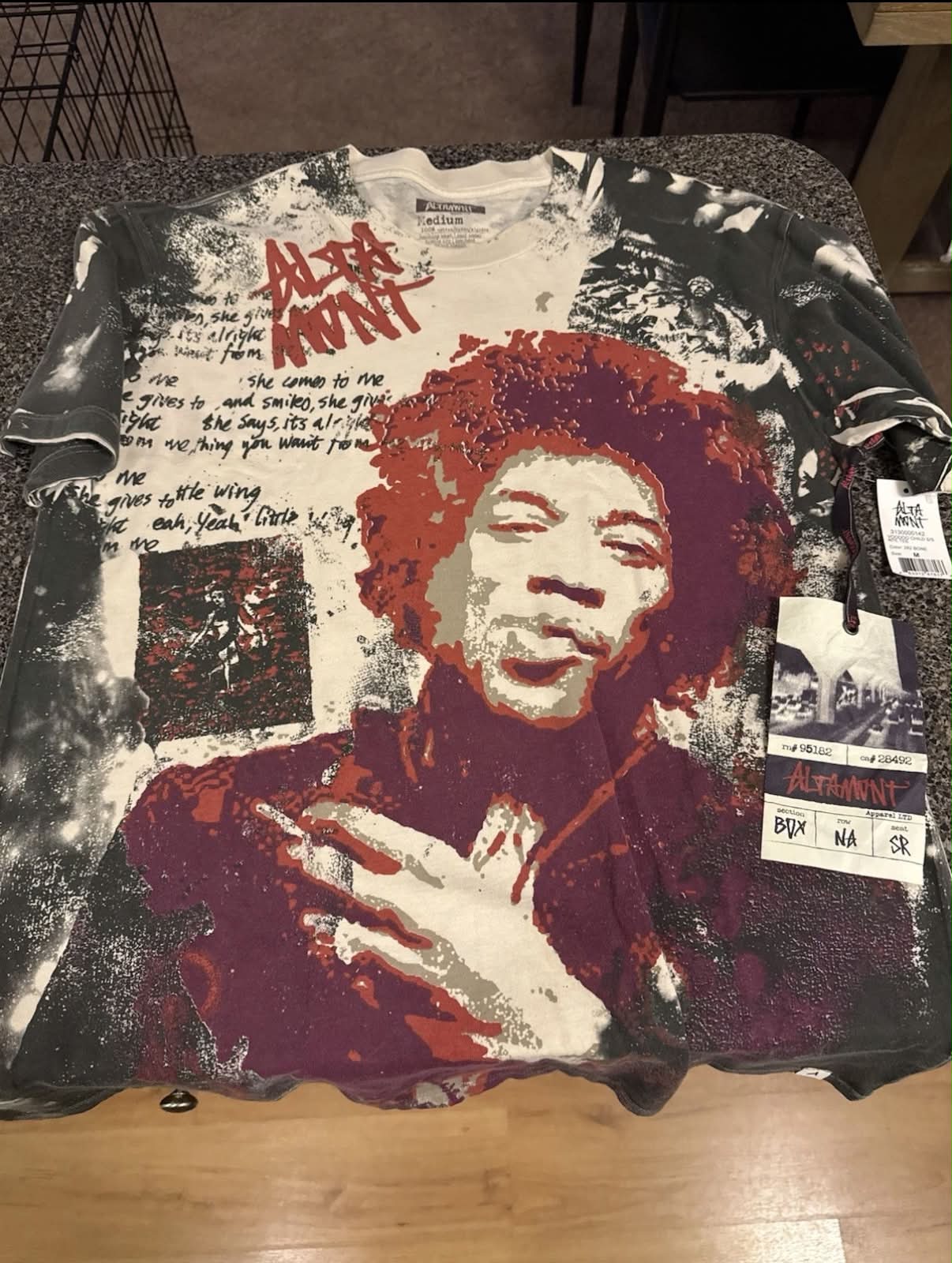 What is this Jimi Hendrix t-shirt worth?