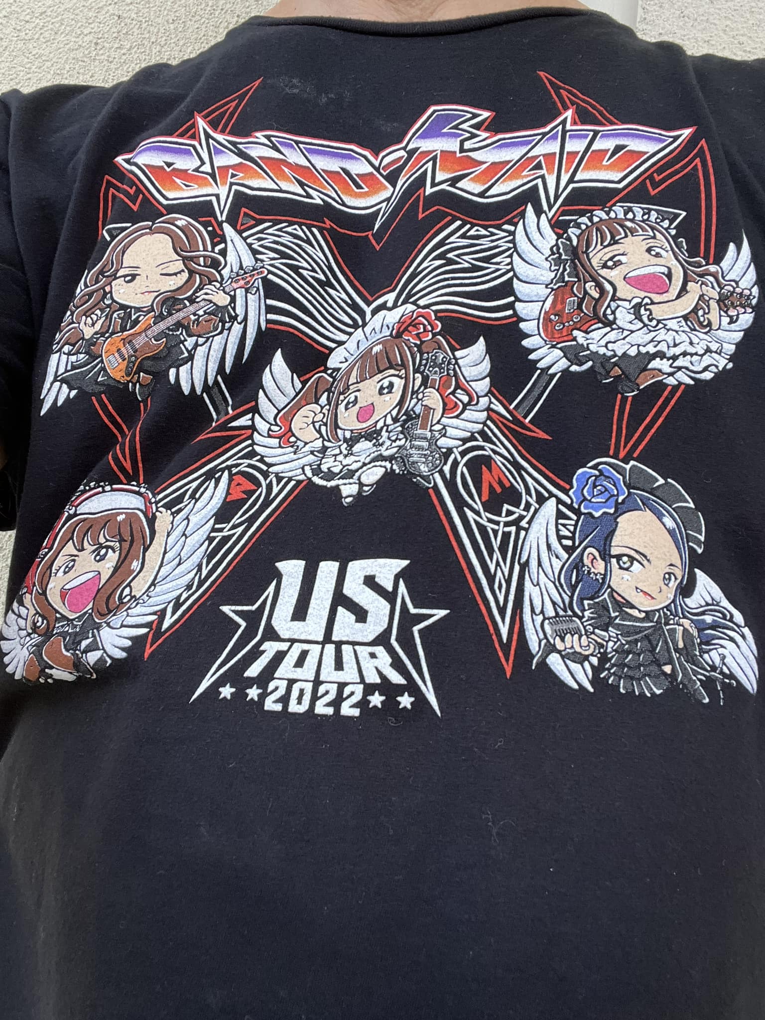 Representing Band-Maid with 2022 tour t-shirt downtown