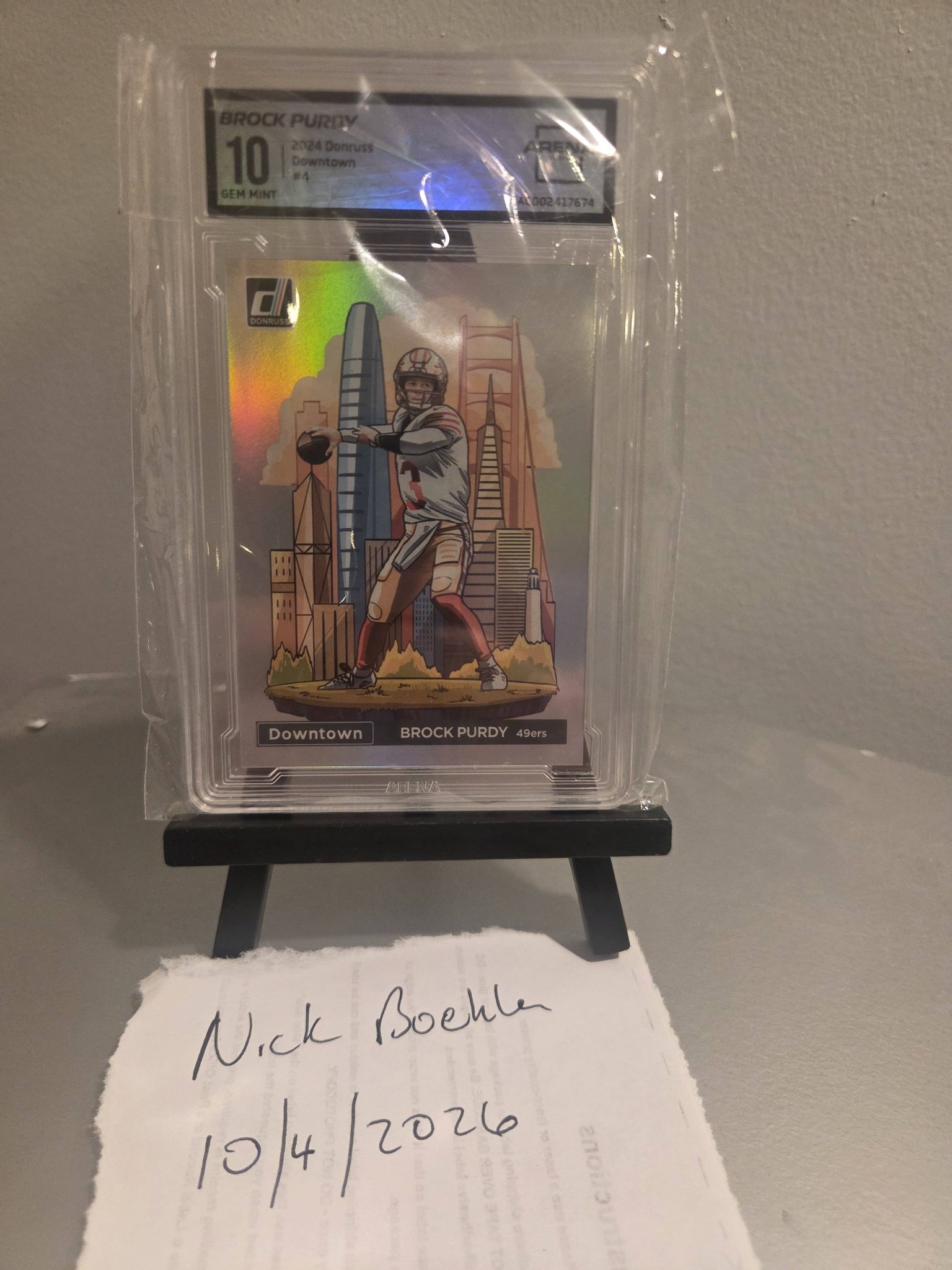 2021 Absolute Justin Herbert Kaboom PSA 9 and 2024 Donruss Brock
