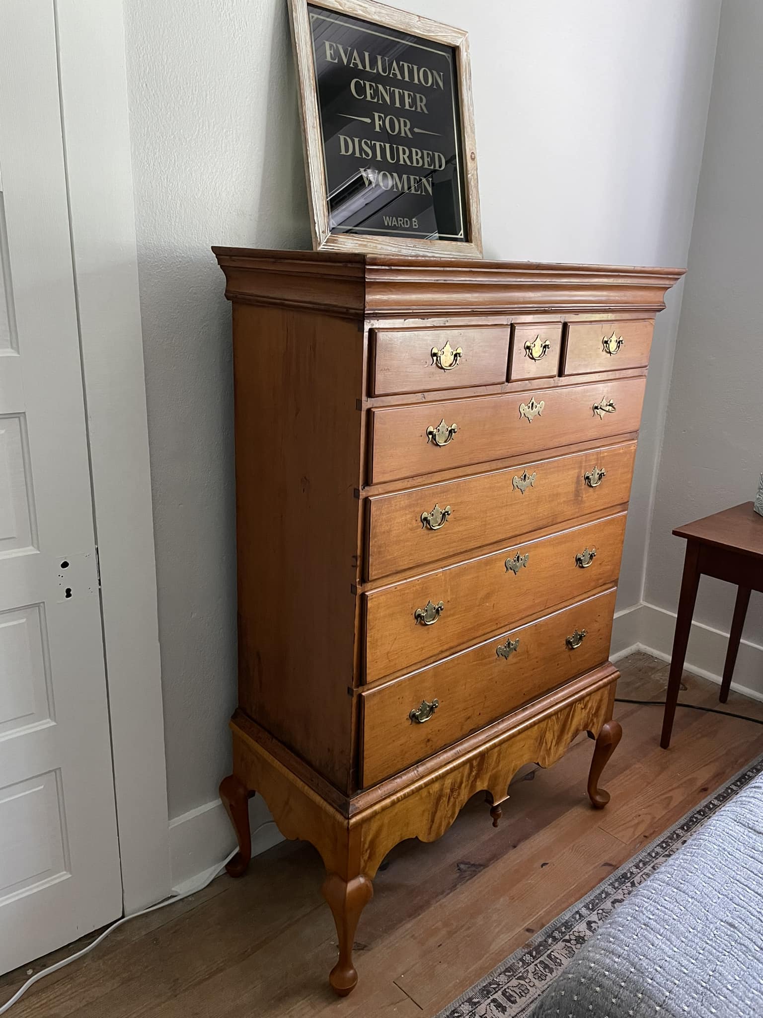 希少・美品✨ヴィンテージ✨OLD ENGLAND ムーアブルック ヘリンボーン Restored 18th century highboy with Queen Anne bandy legs