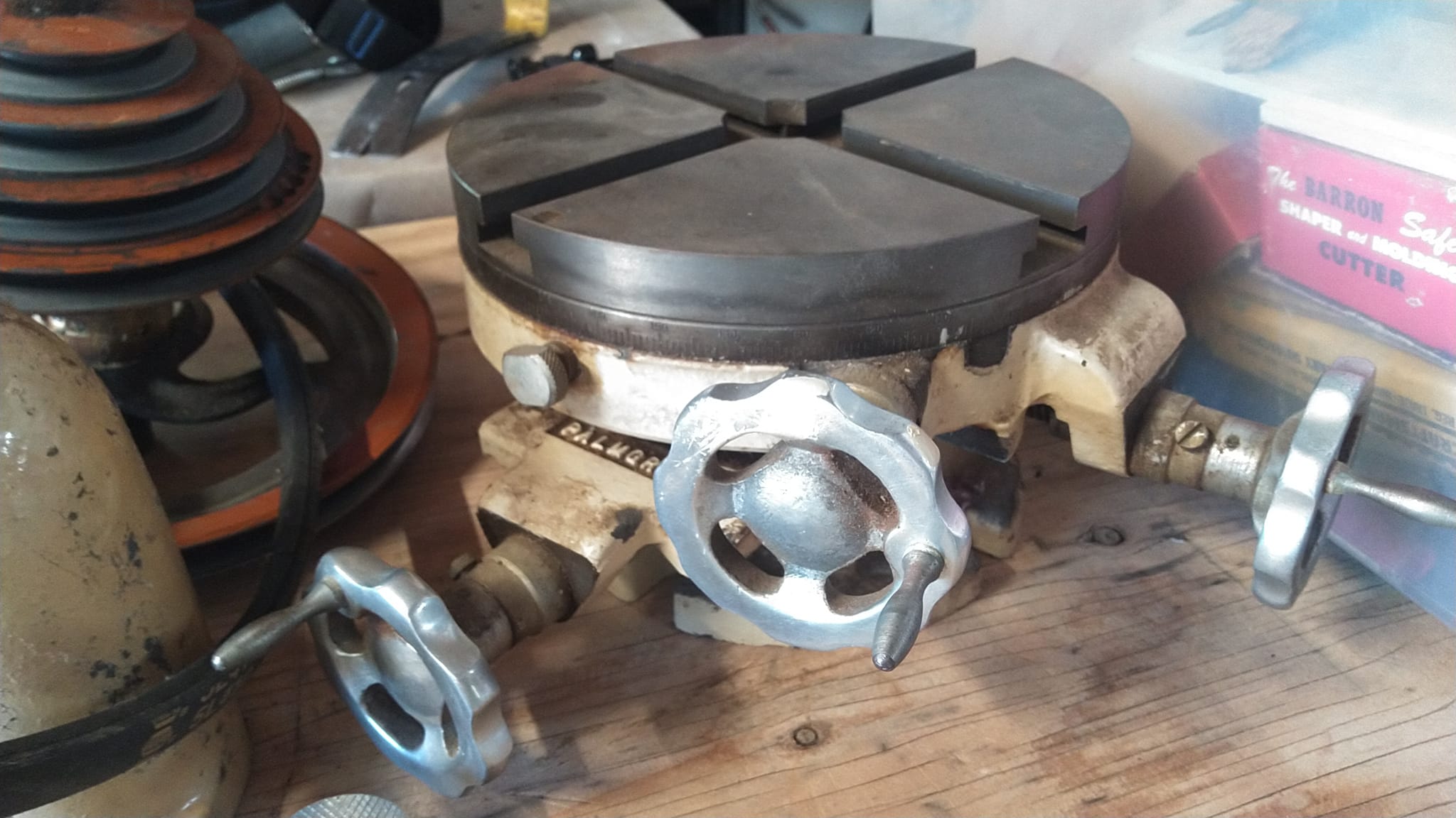 What is the vintage and model number of the Atlas lathe?