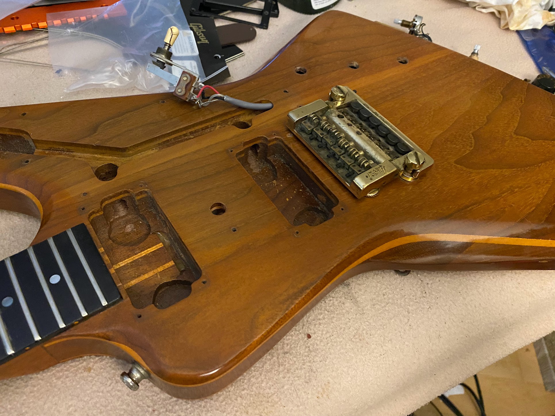 Gibson guitar with emg 81/85 pickups installed