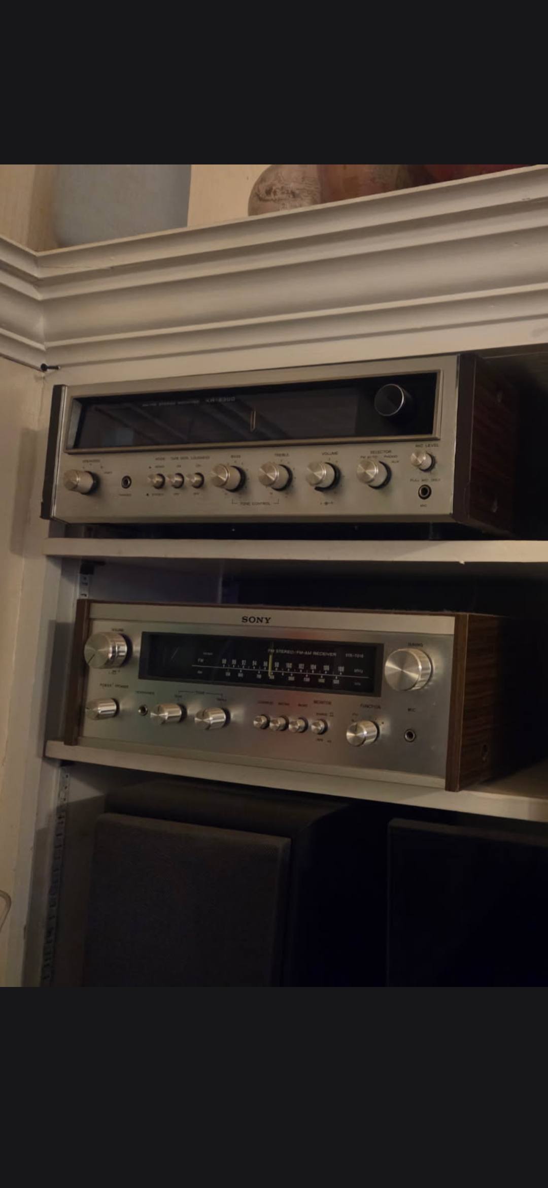 Onkyo, Technics, Sony, Kenwood some displays