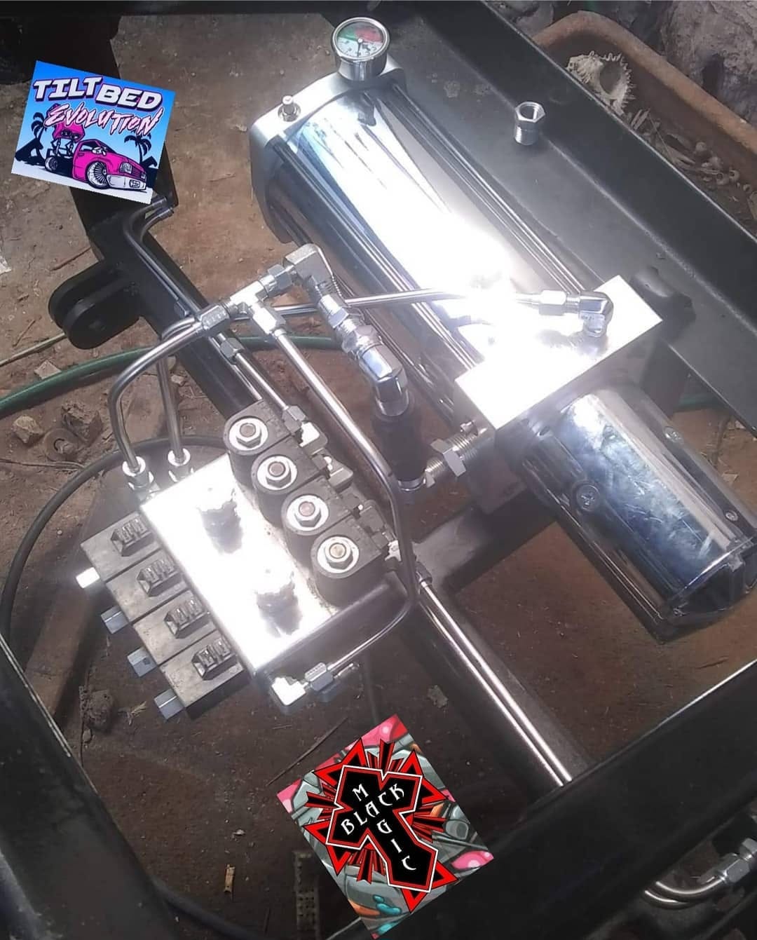 Black Magic Hydraulics 8 Dump Manifold for Suspension and Tilt Beds