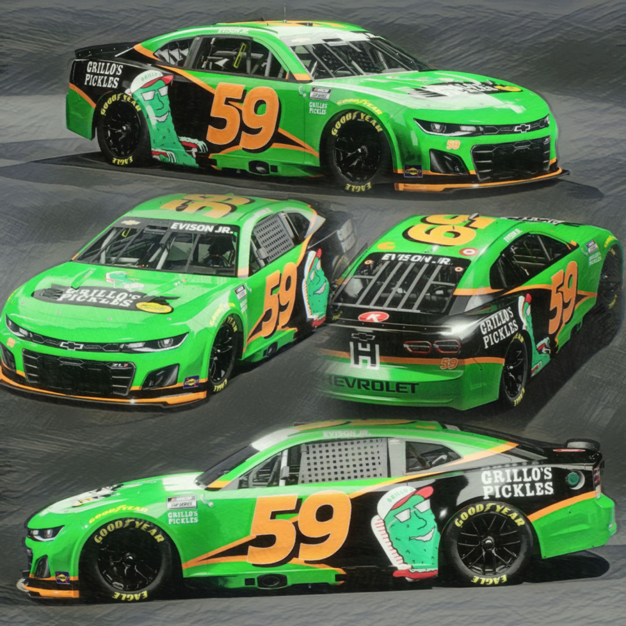 Mark Martin's 2011 Godaddy paint scheme on 1988 Nissan 300zx