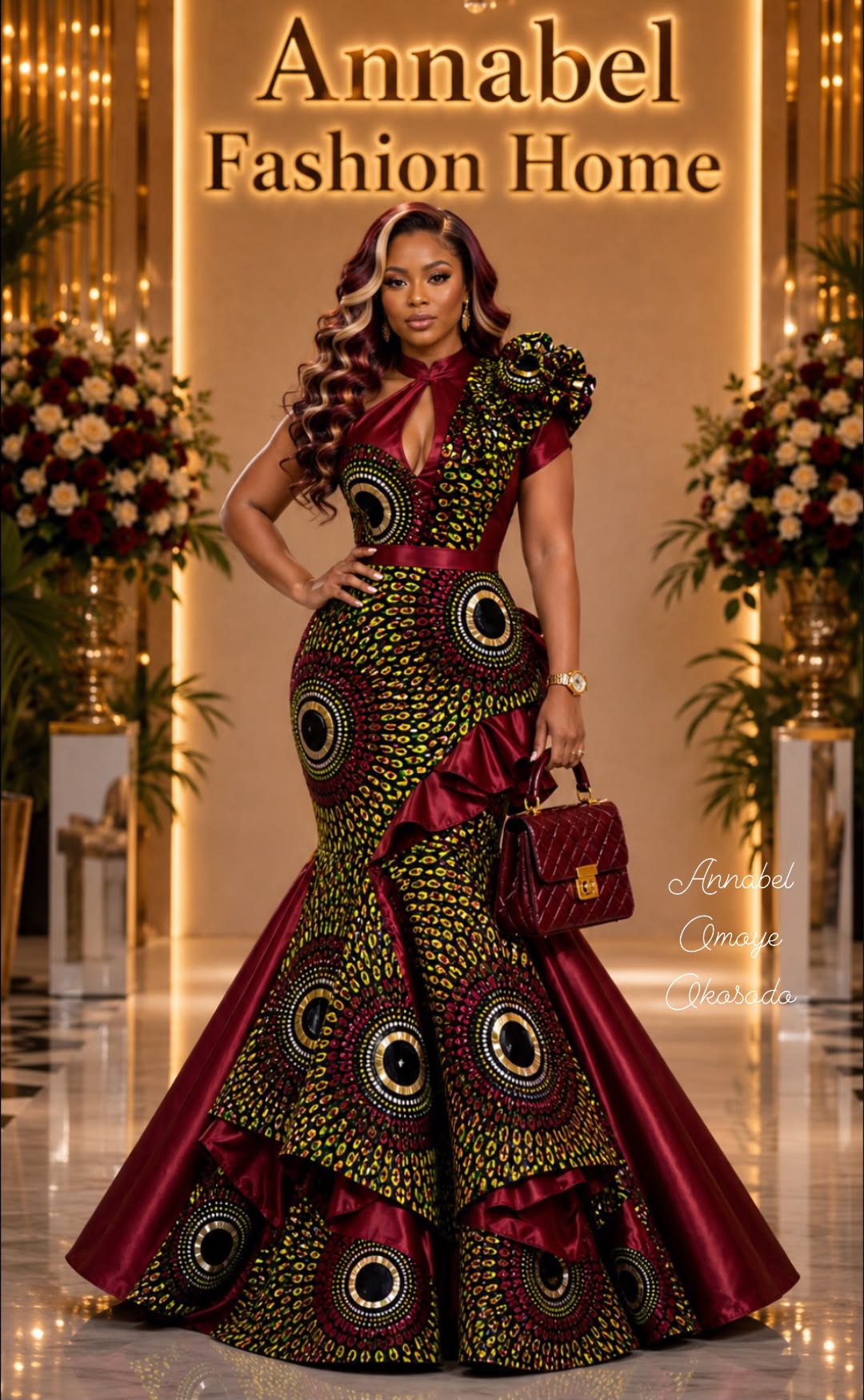 burgundy african dress Stunning print with luxurious details cat_shirts 35 Best Floral Bridesmaid Color:Dusty Purple Dare to stand out