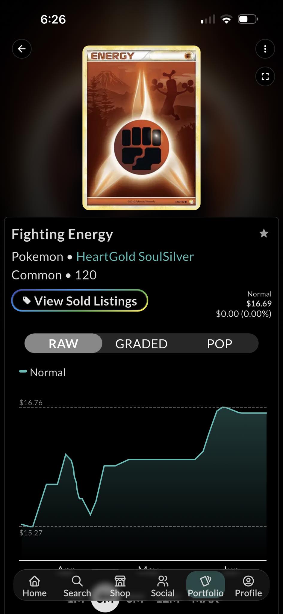 gold fighting energy pokemon card Gong (168/132) [Mega Evolution: Base Set] placed immediately into protective sleeves Can you tell me as