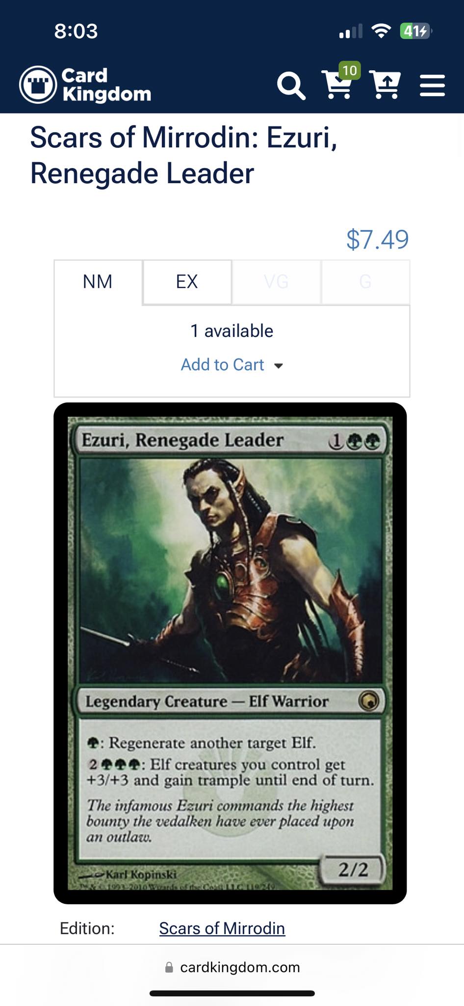 best regenerate cards mtg Magic The Gathering - Regeneration (290/383) All cards will be carefully packed for safe transit Wolverine, Best There Is Price
