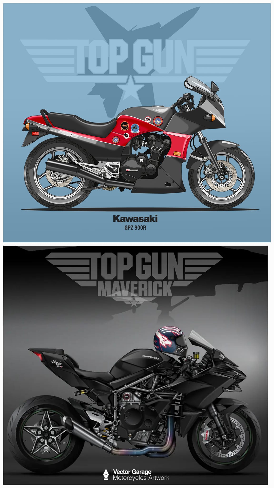 Which bike would you ride, Kawasaki GPZ900R or H2?