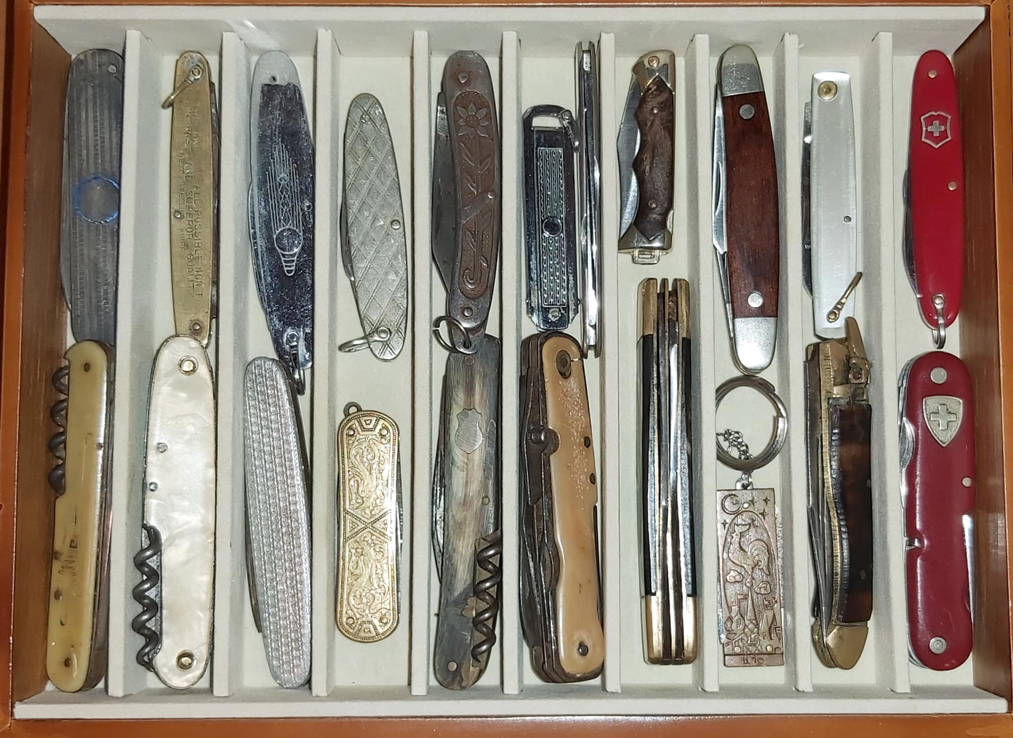 Part of my personal collection of vintage folding knives