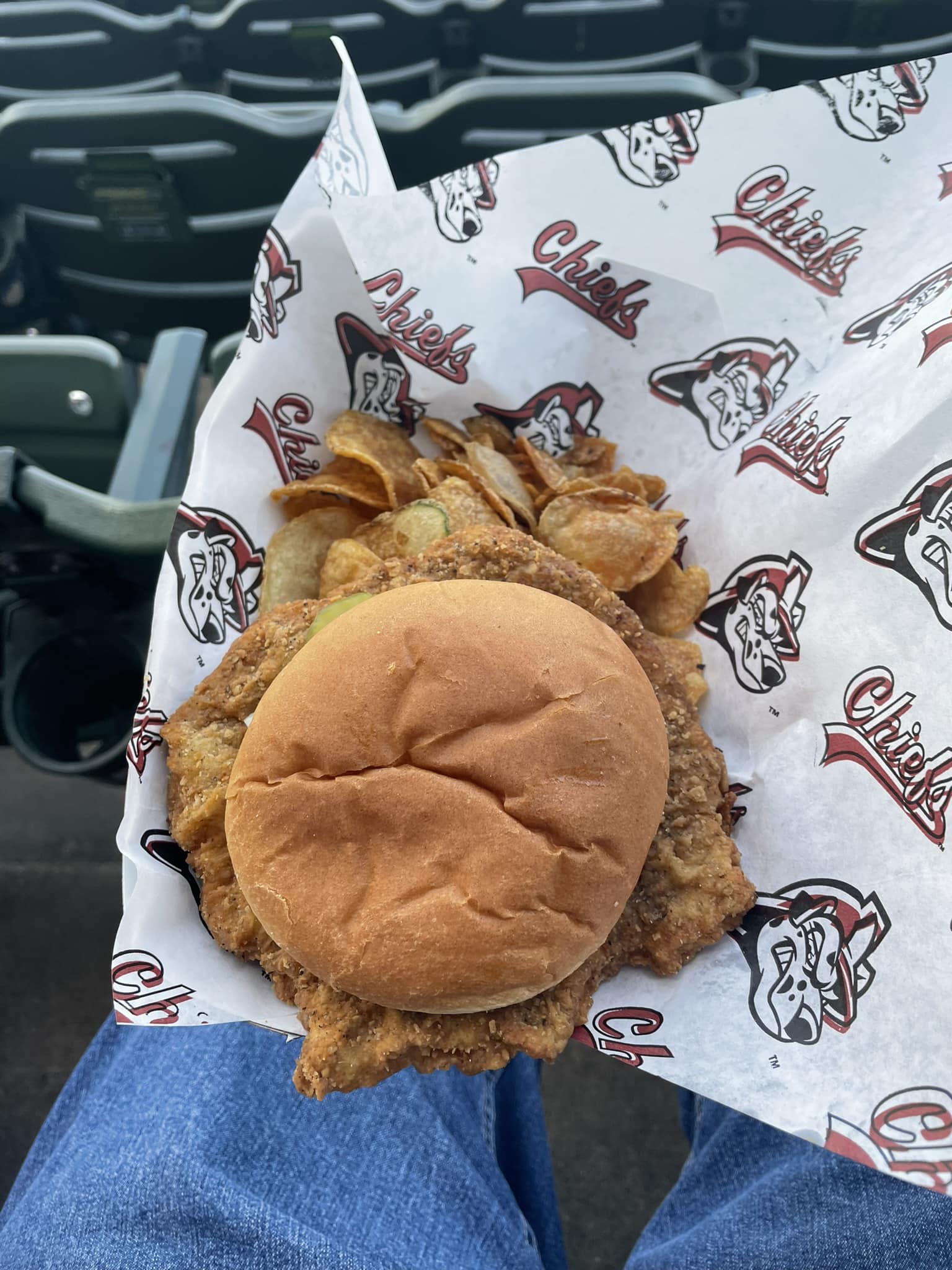 Peoria Chiefs alternate logo shirt featuring Pork Tenderloins