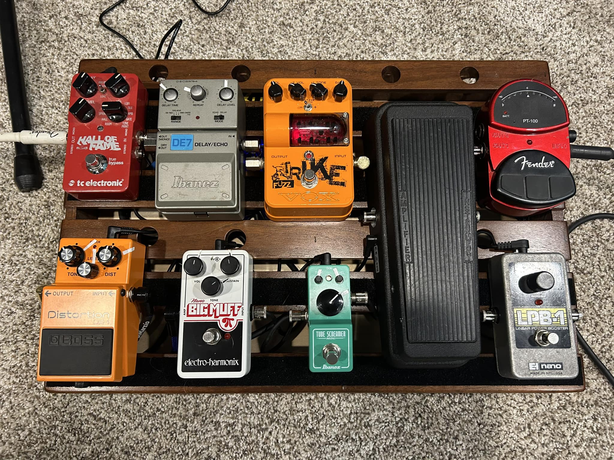 Ibanez DE7 delay pedal on my pedalboard