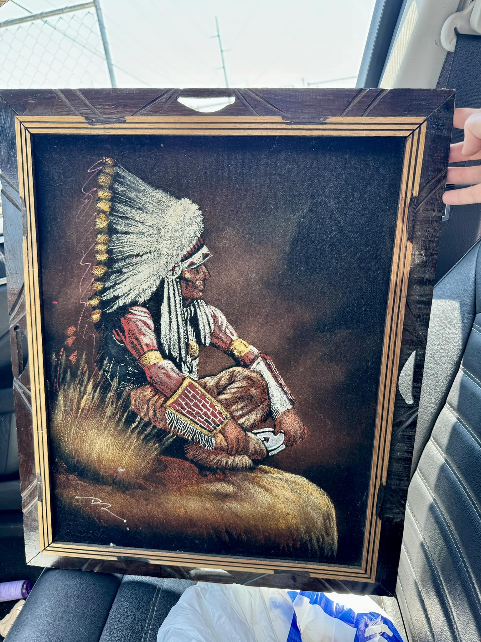 1970s MEXICAN VELVET PAINTING. Would you pick if the price was right?