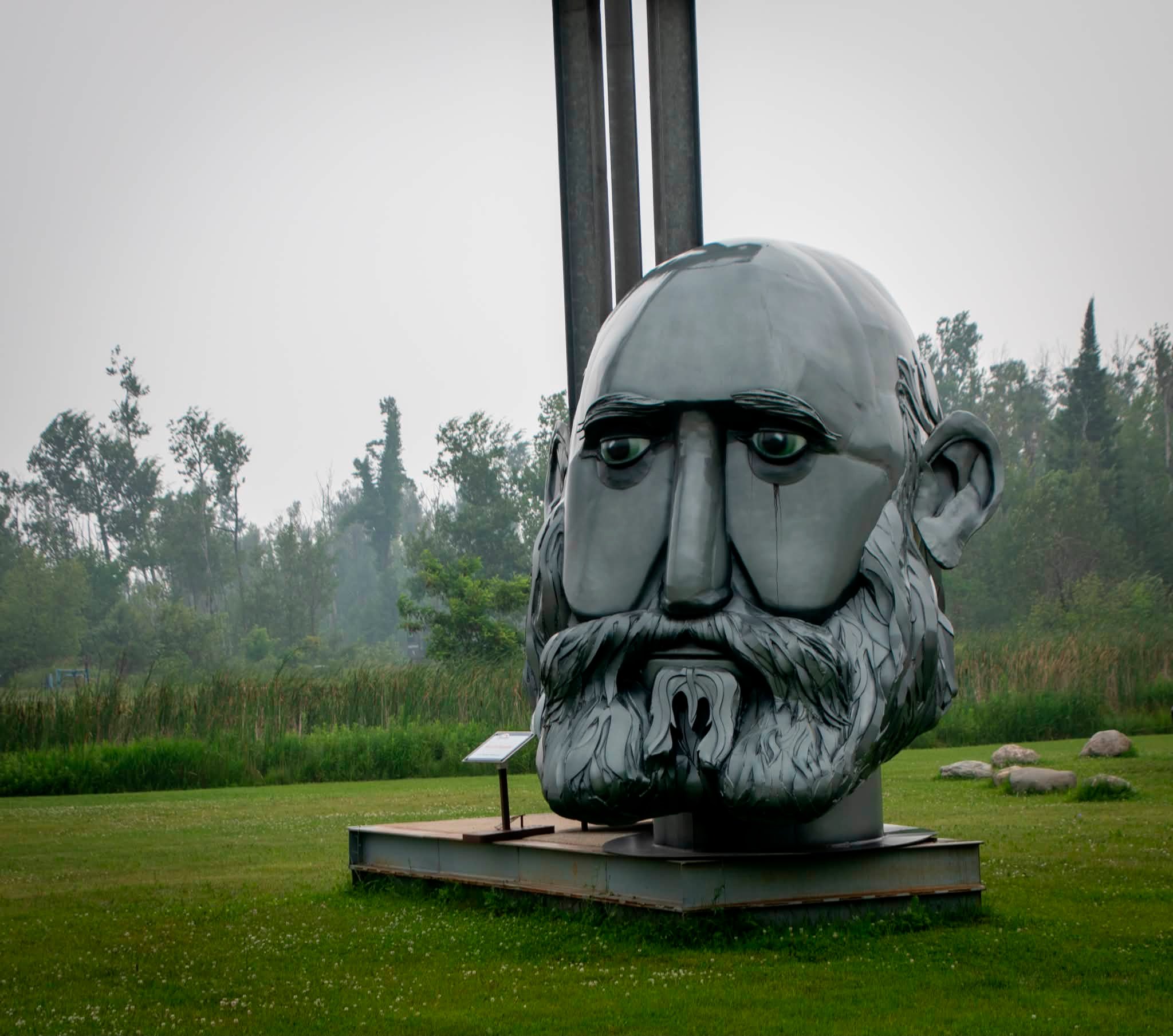 Onaway Mi. Sculptures done by the Moran Iron Works.