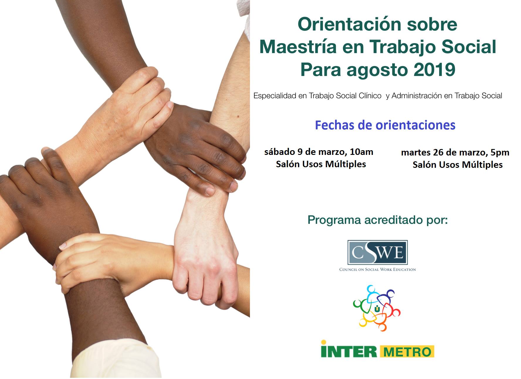 ORIENTACIÓN... - Departamento de Trabajo Social Inter Metro | Facebook