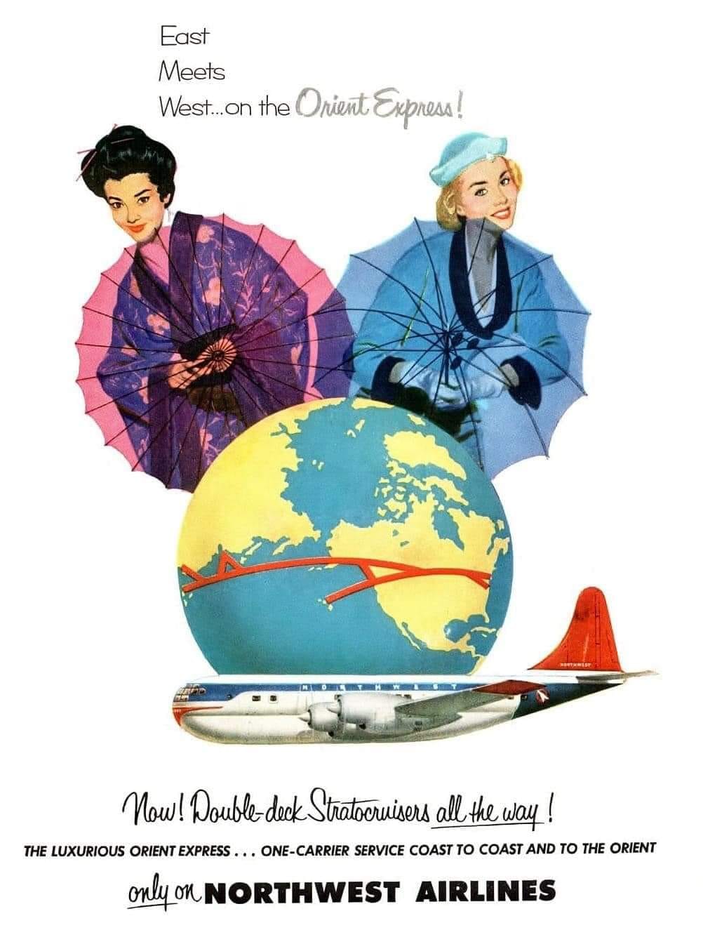 MCM Travel Poster, for Northwest Airlines.