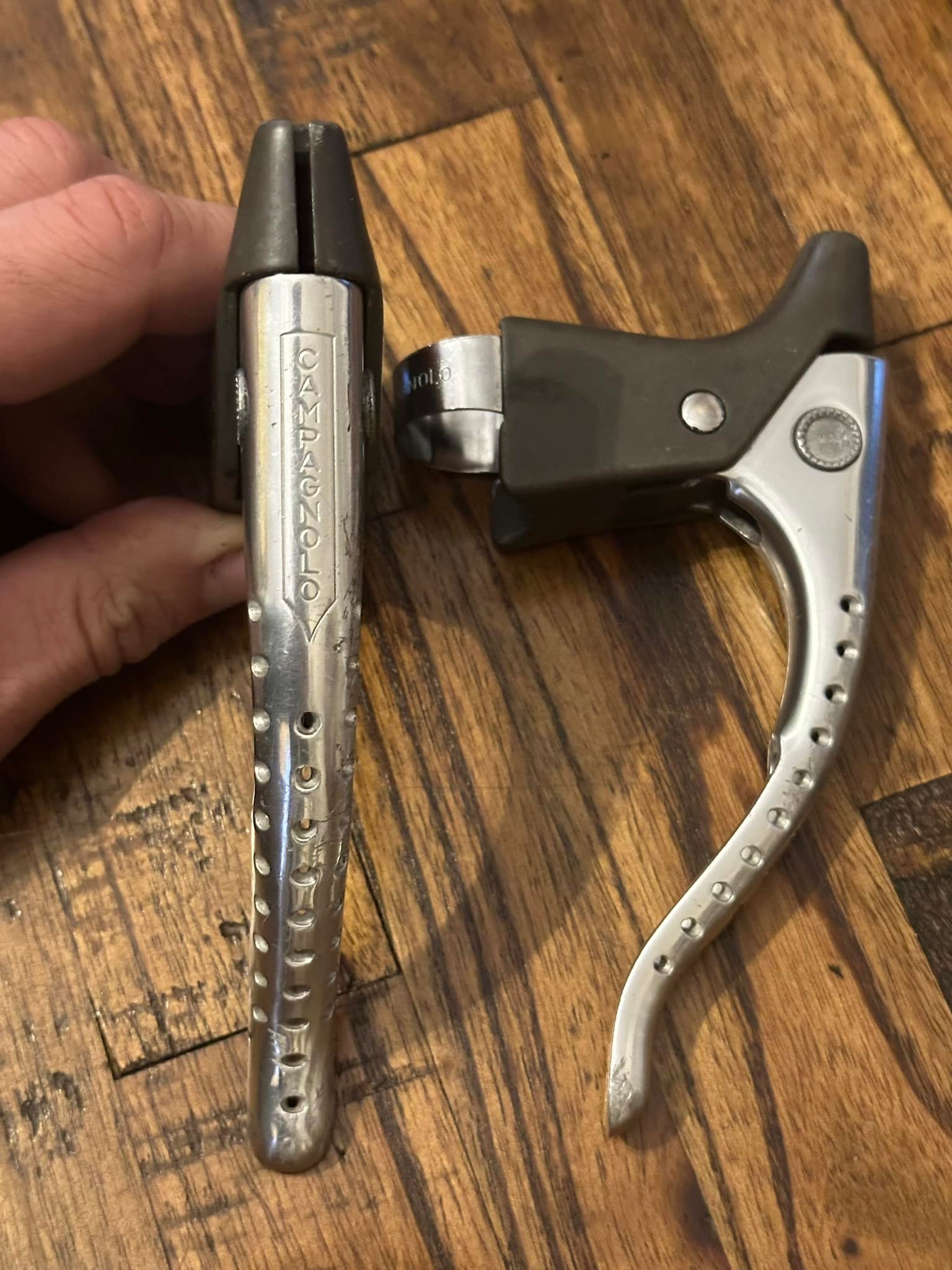 10 Coppie Coprileva Campagnolo Eroica Vintage NOS - Gomma Per Freni Stradali, Nero/Marrone/Bianco