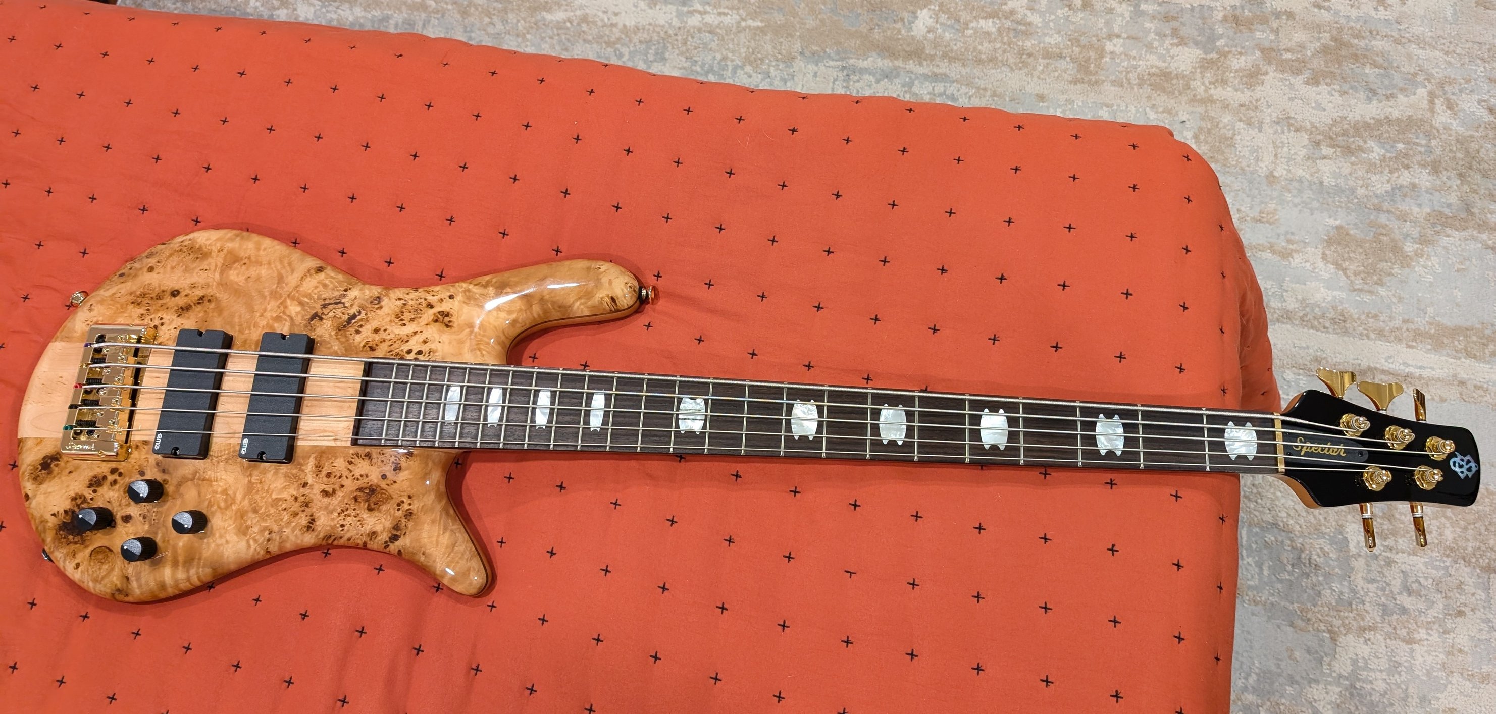 Spector Rex 4 bass guitar setup and modification