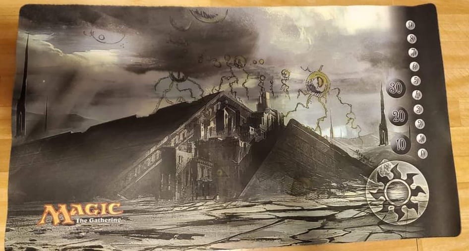 Let's see some playmats. Got this one signed and doodled by Rob