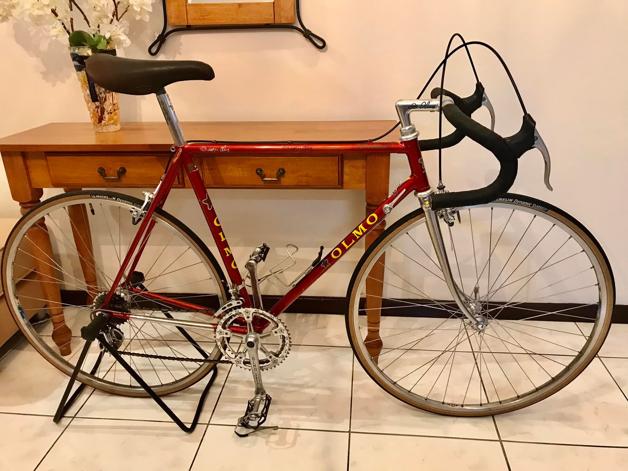 Restored 1970s Olmo Competition bike with Campagnolo Super Record