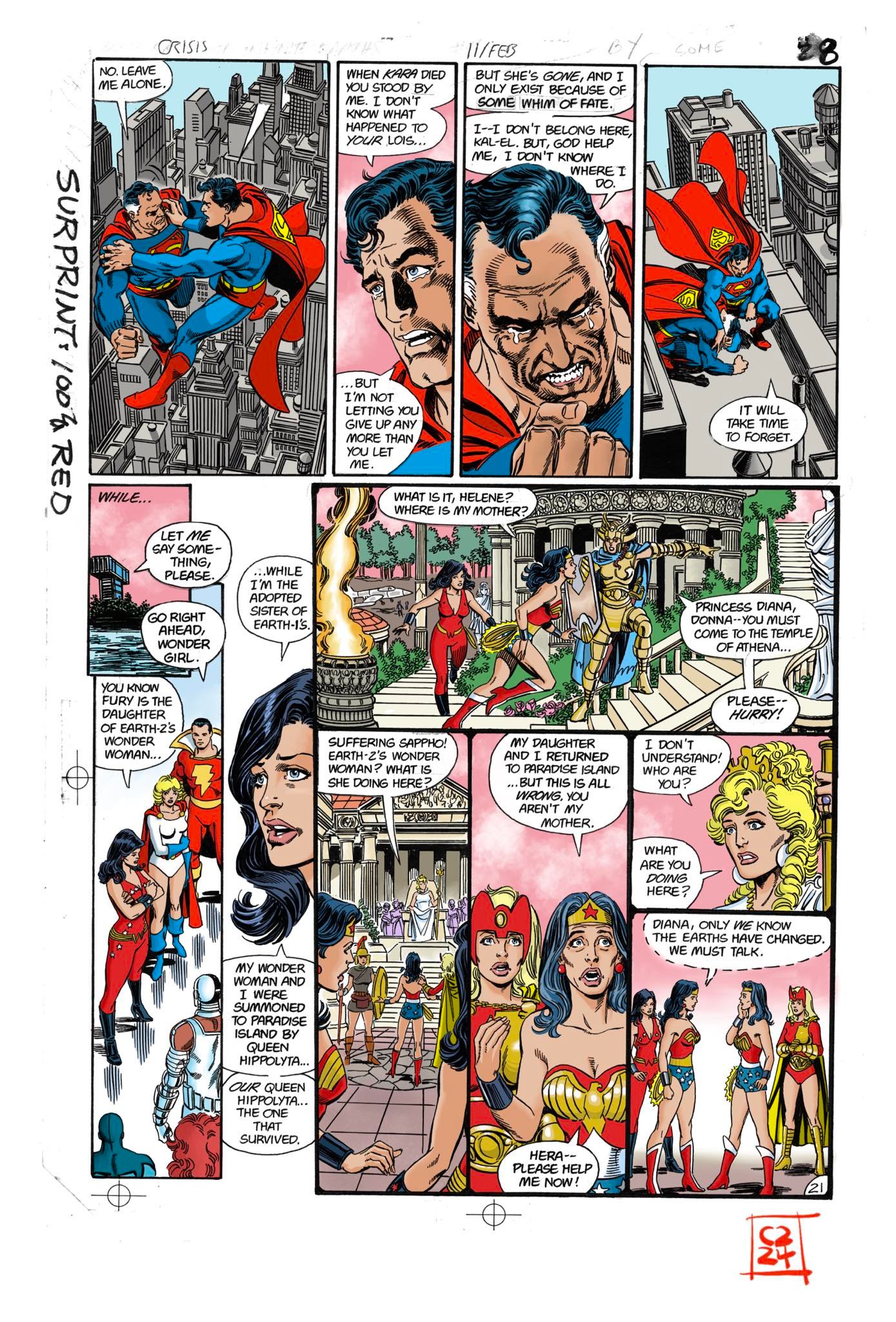 Does anyone remember a story addressing Crisis memory gap?