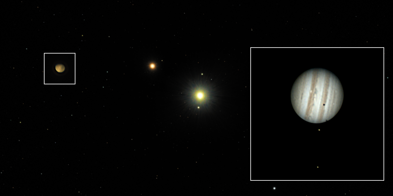 Vince - Mars and Jupiter Conjunction this morning (second day), 240814 ...