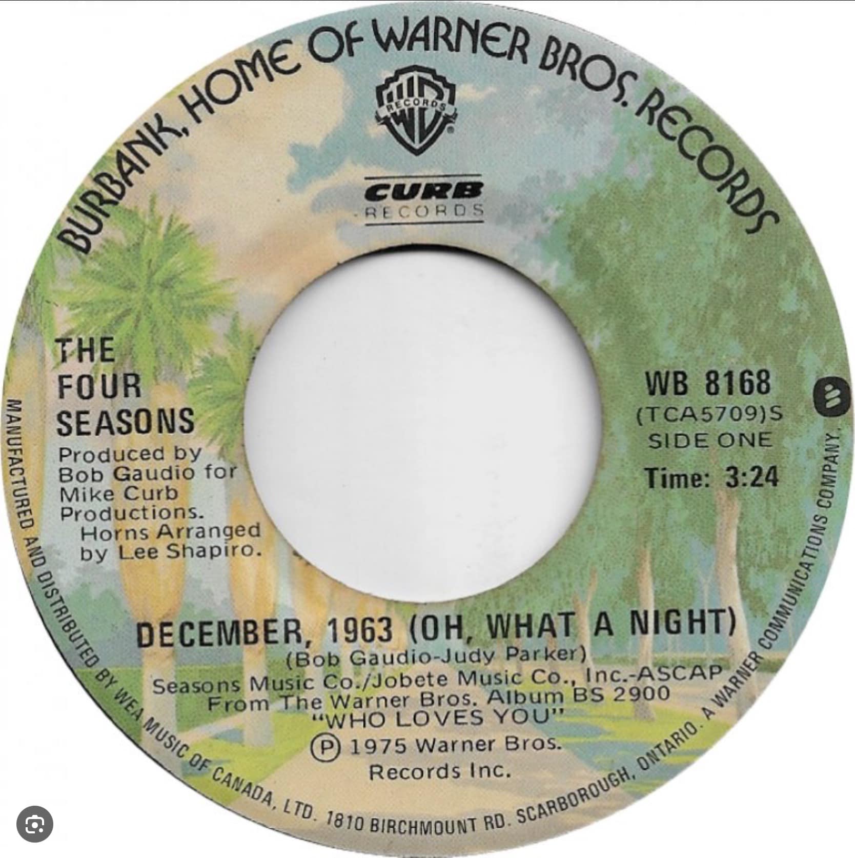 The Four Seasons' hit song December '63 (Oh What a Night)