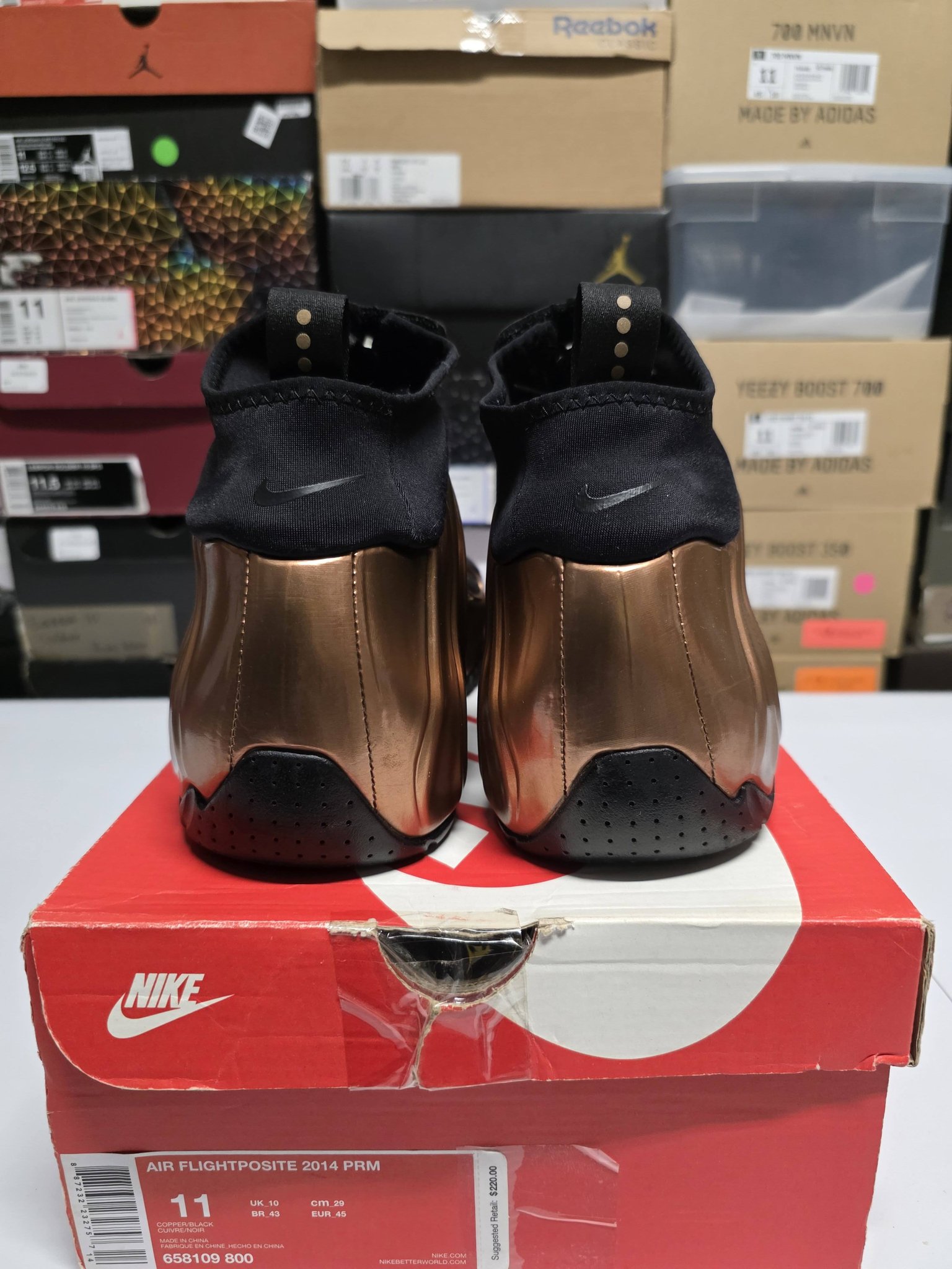 Nike Air Flightposite One Copper Size 11 for sale