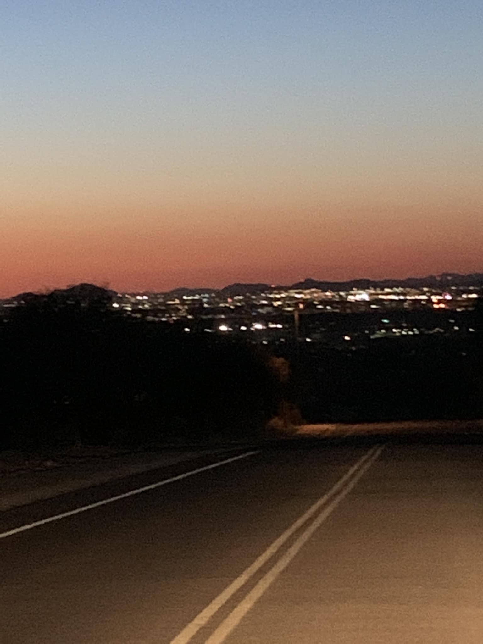 McDowell Mountains view from 64th St overpass