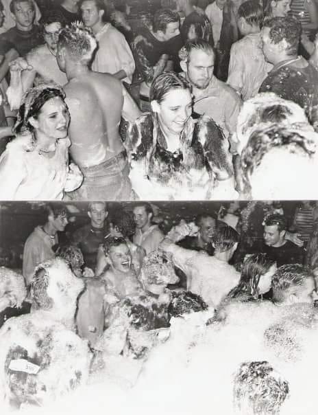 Who remembers the 90's Foam parties at clubs?! What were we thinking?!