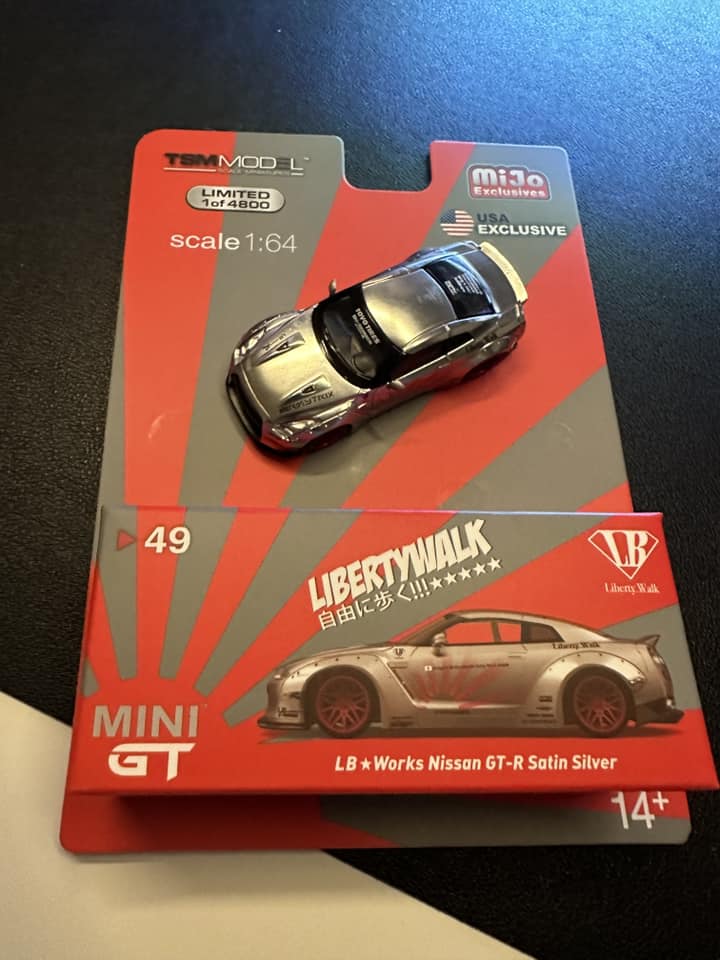 Mini GT LB-Works Nissan GTR R35 Satin Silver (revisit)