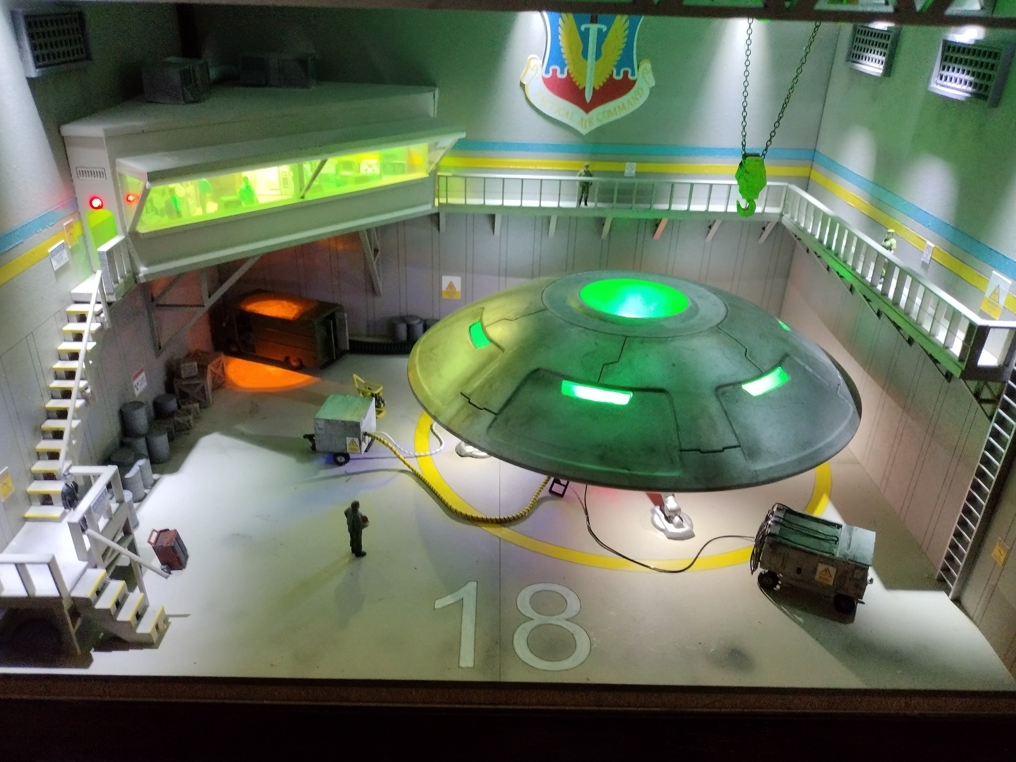 Area 51 diorama. I worked hard on the lighting.