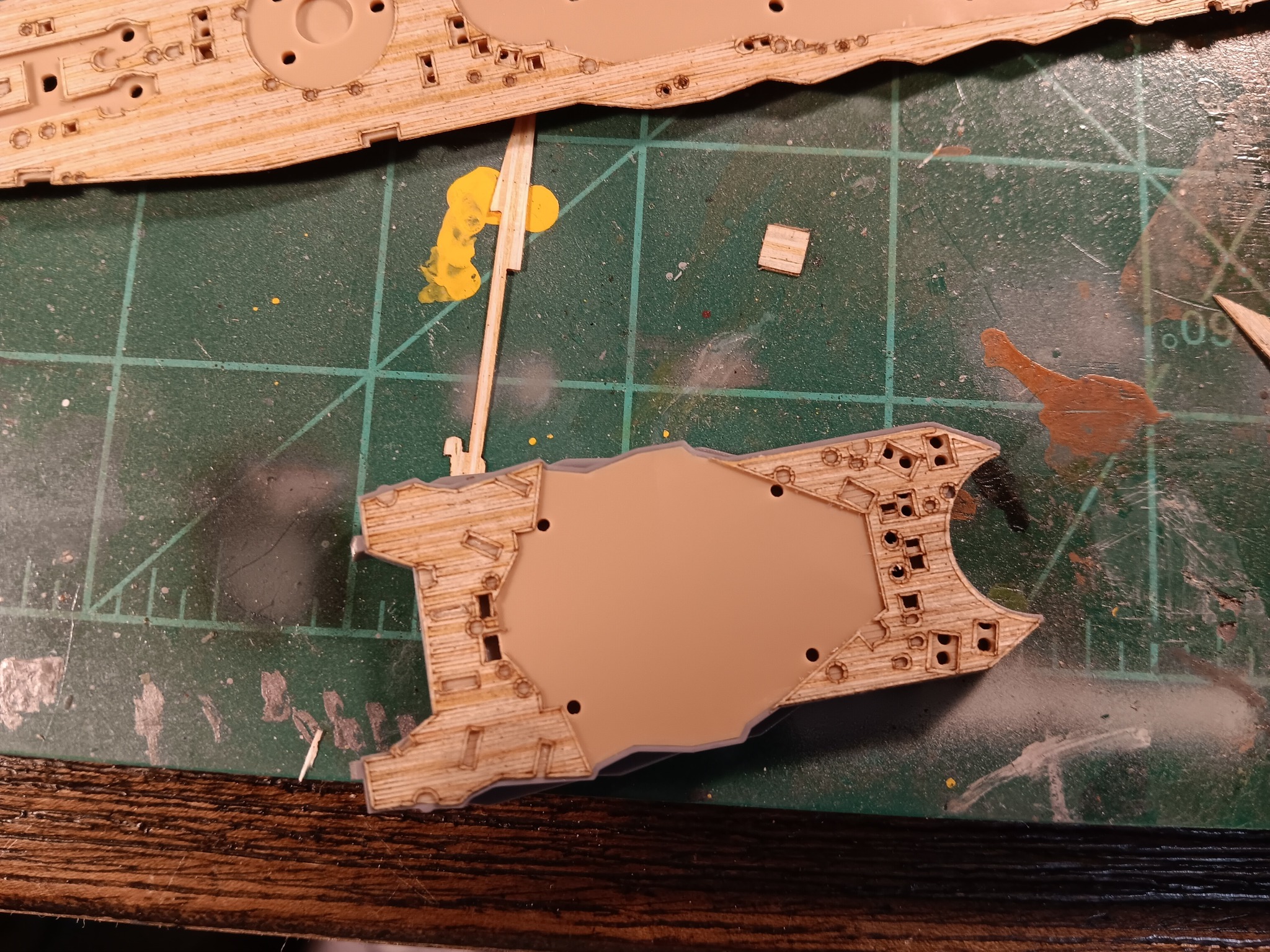 Ship Models | Current build on my bench, Fujimi's 700th scale Nagato ...