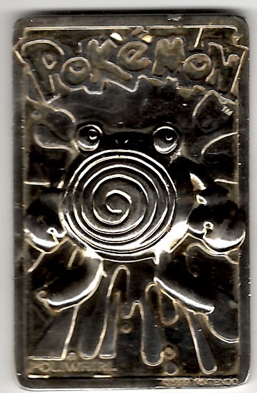 tadpole pokemon gold card Nintendo Pokémon 23k Gold-Plated Trading #61 Poliwhirl| Rogue Toys Sold By Auction For R750*