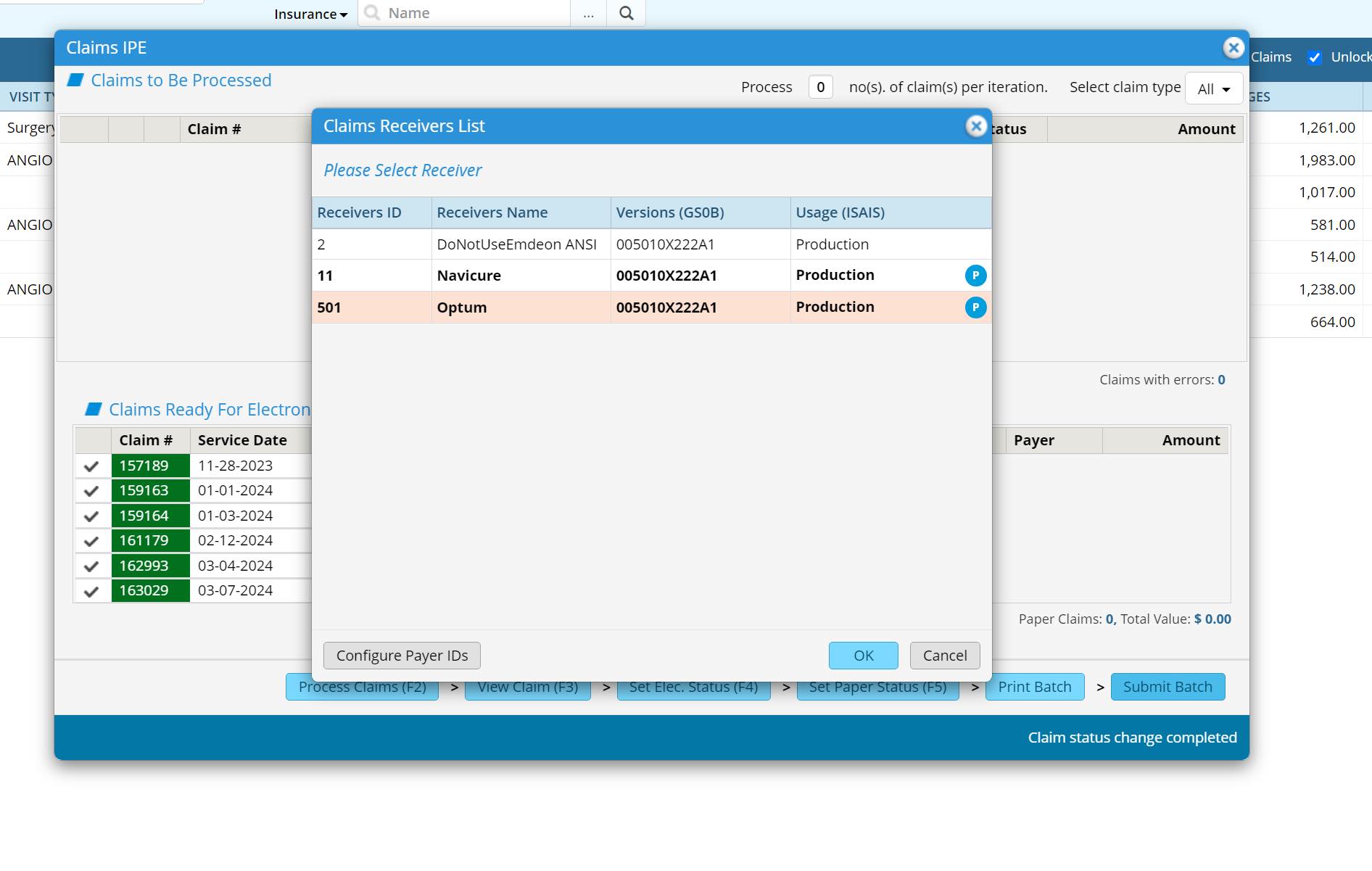 EClinicalWorks Users | Went to send claims yesterday and OPTUM is now ...