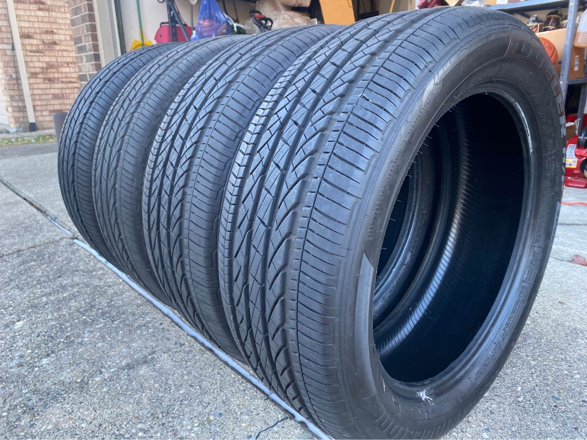 Pair (2) Used 245/50R19 Bridgestone Dueler H/P Sport AS RFT Tires | 6.5/32 Tread | 105H