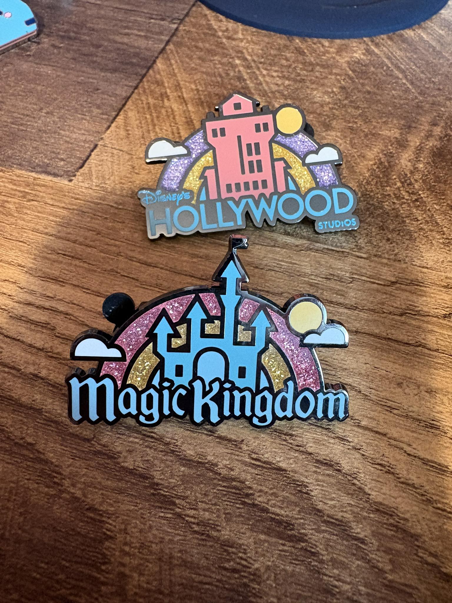 Disney Pin Collection from WDW Trips in 2002 and 2005