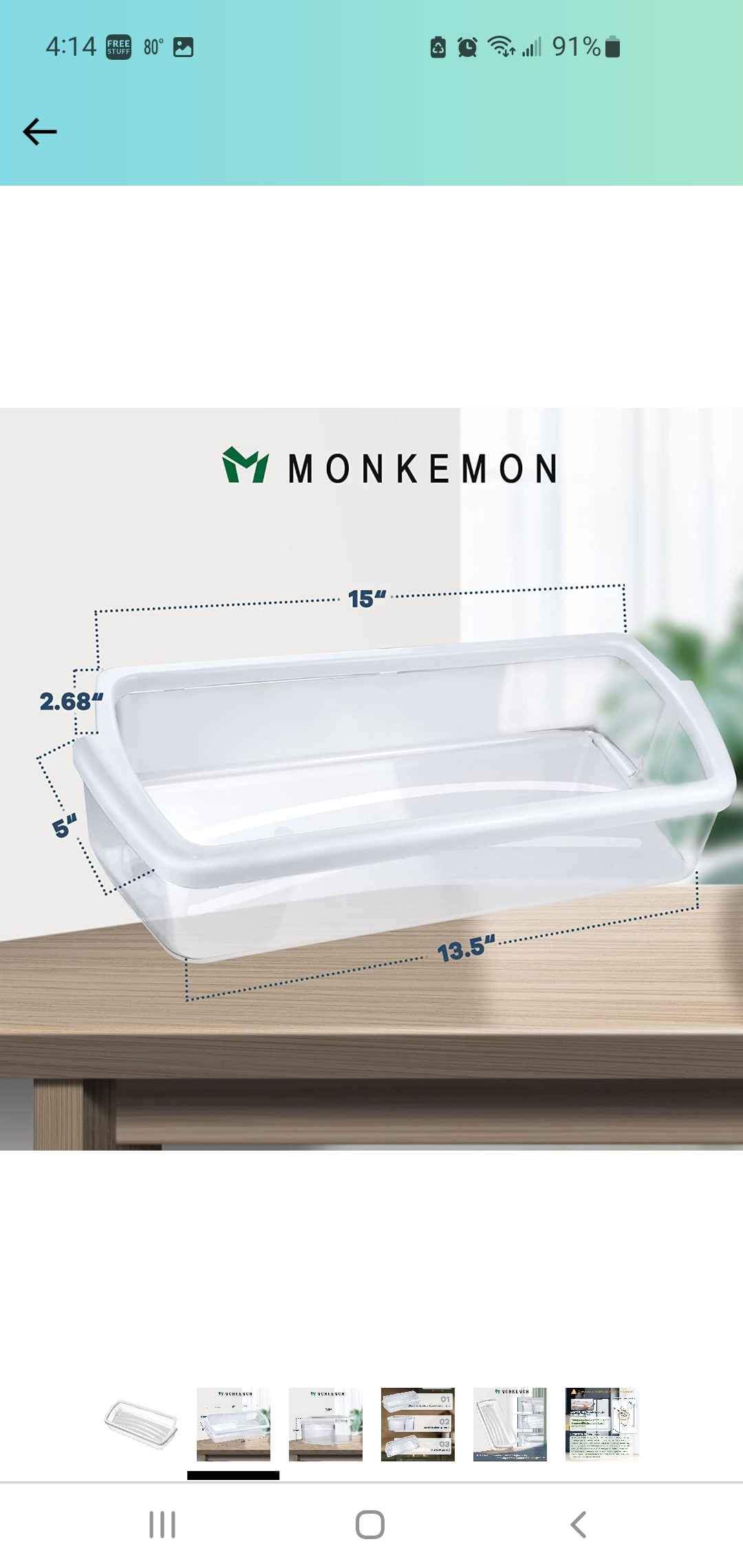240323002 for Electrolux Refirgerator Door Bar Bin Shelf PS429725