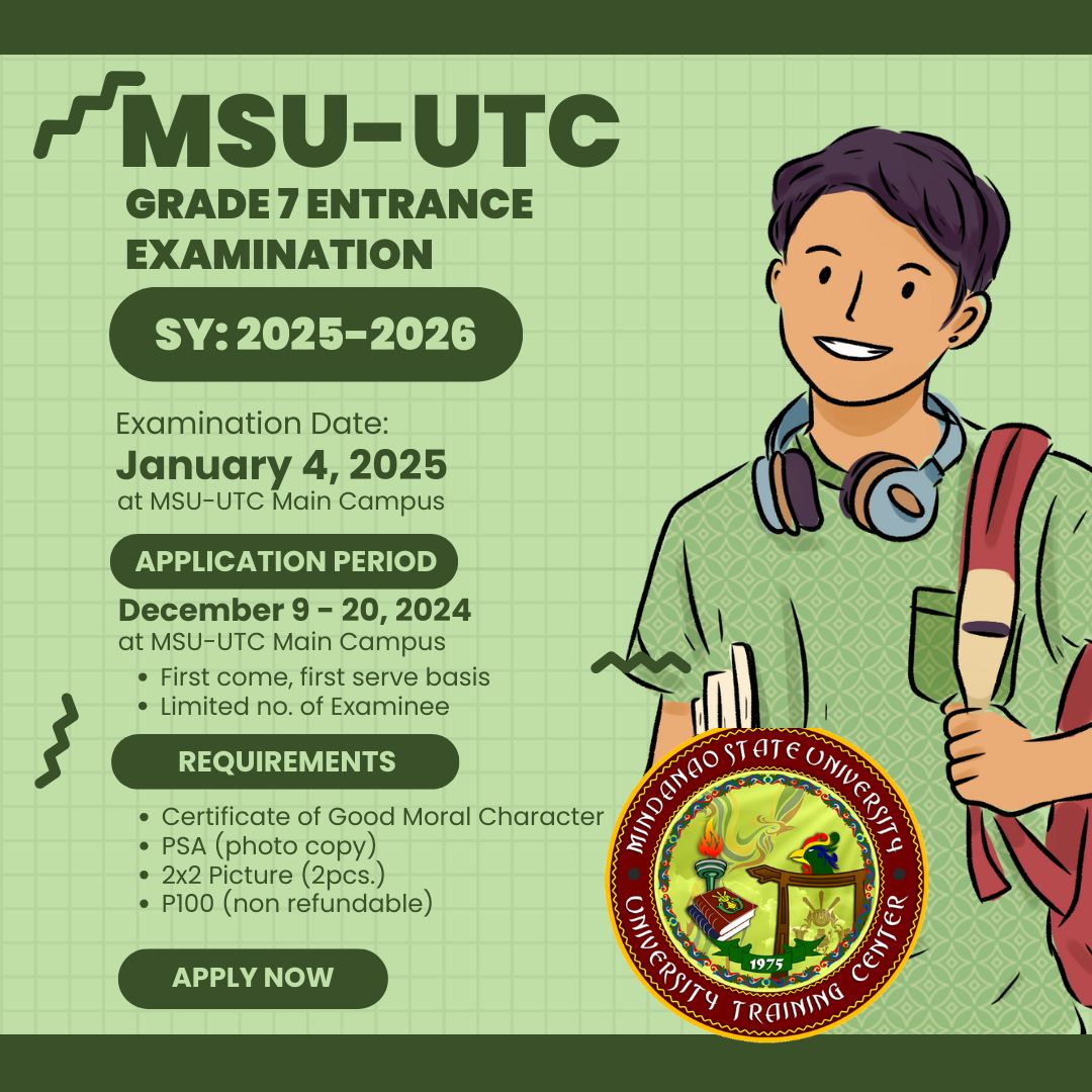 Shamson Abantas - Grade 7 Entrance Examination for SY:...