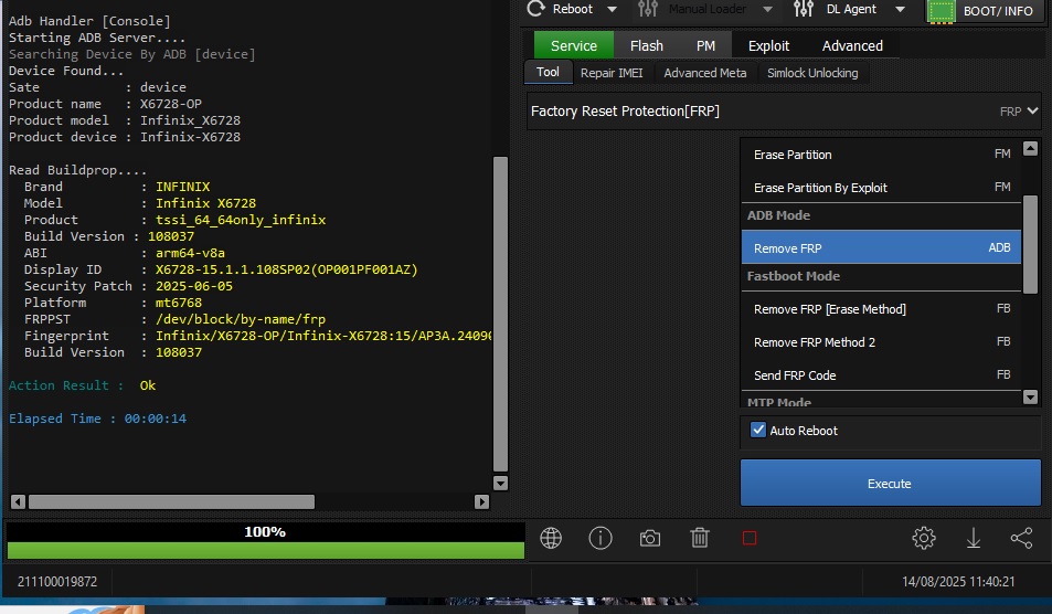 Hydra Tool Support | Infinix hot 60i pin&frp done (ADB mode) by hydra ...