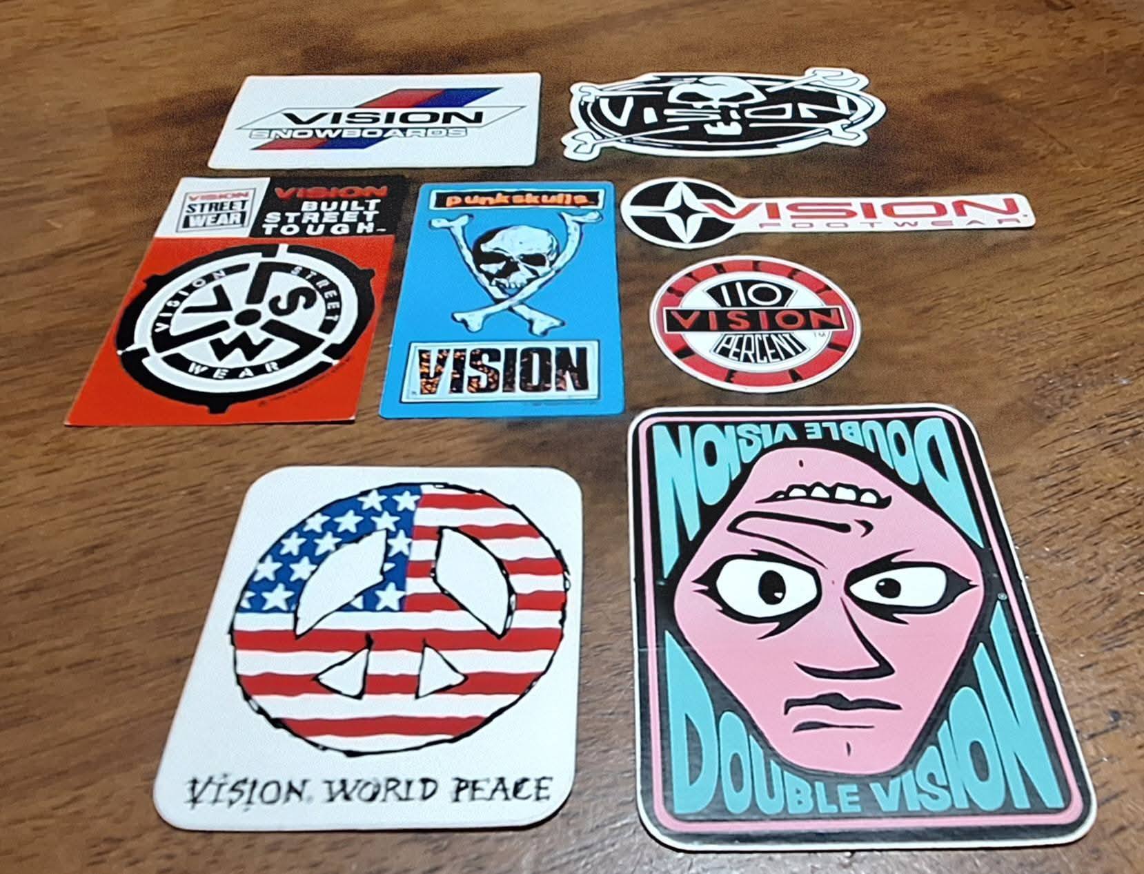 Some old Vision skate stickers
