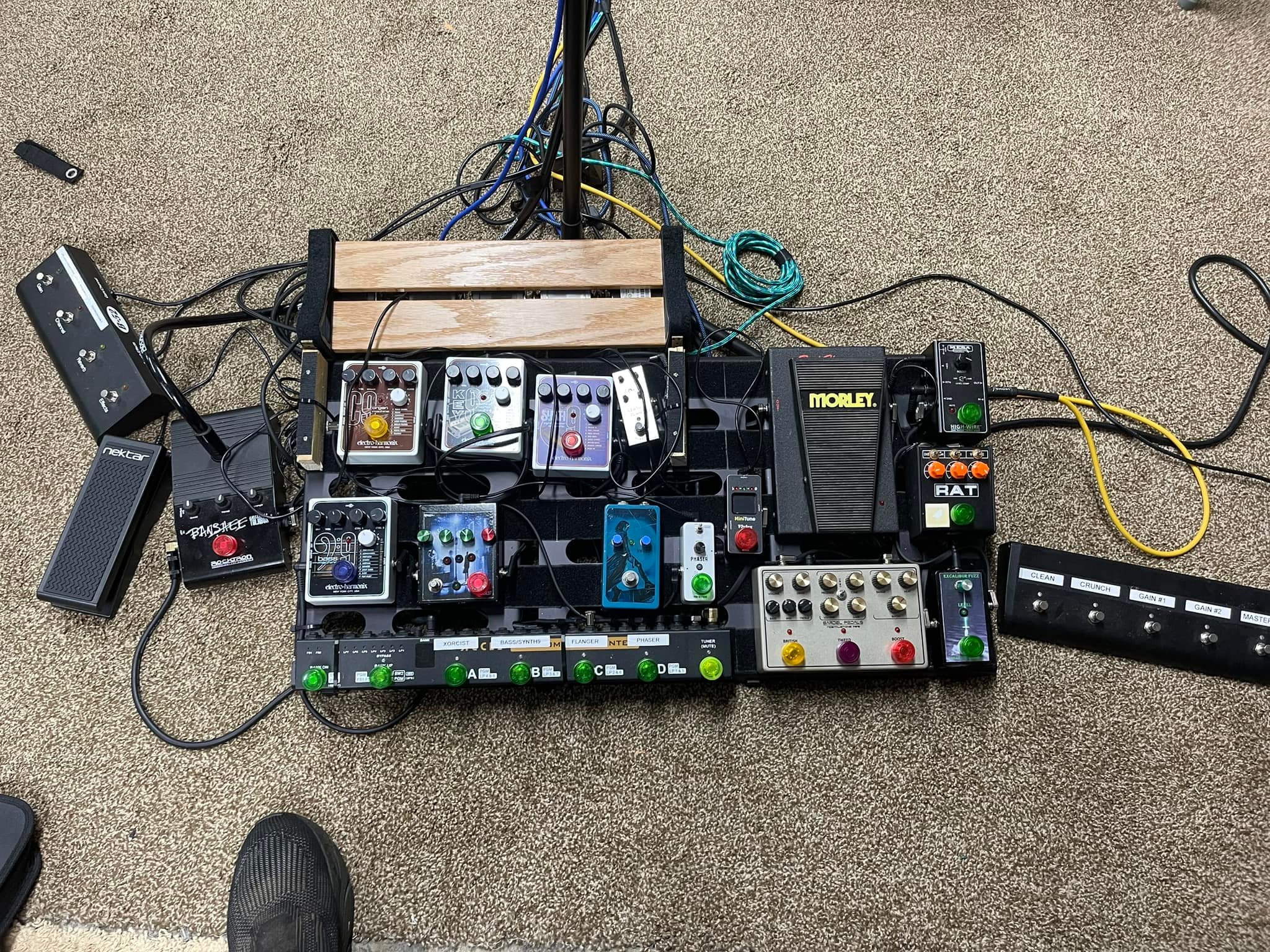 エフェクターセット　BOSS EHX MXR ___robyf___ #pedalboard #boss #mxr #rat #bigmuff #electroharmonix