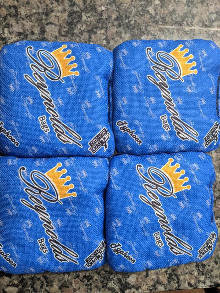 Yellow Gladiator vs Reynolds Typhoon cornhole bags review