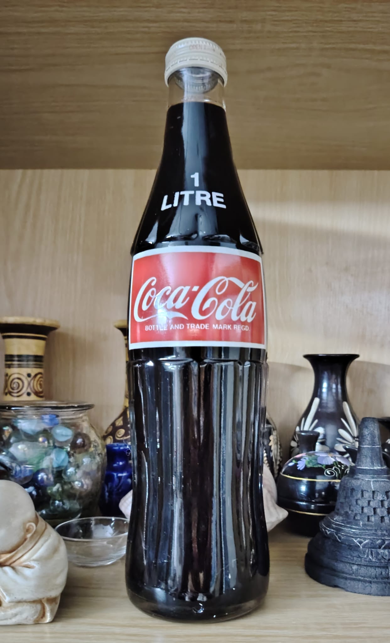 Unopened 1990 Indonesian Coca Cola bottle