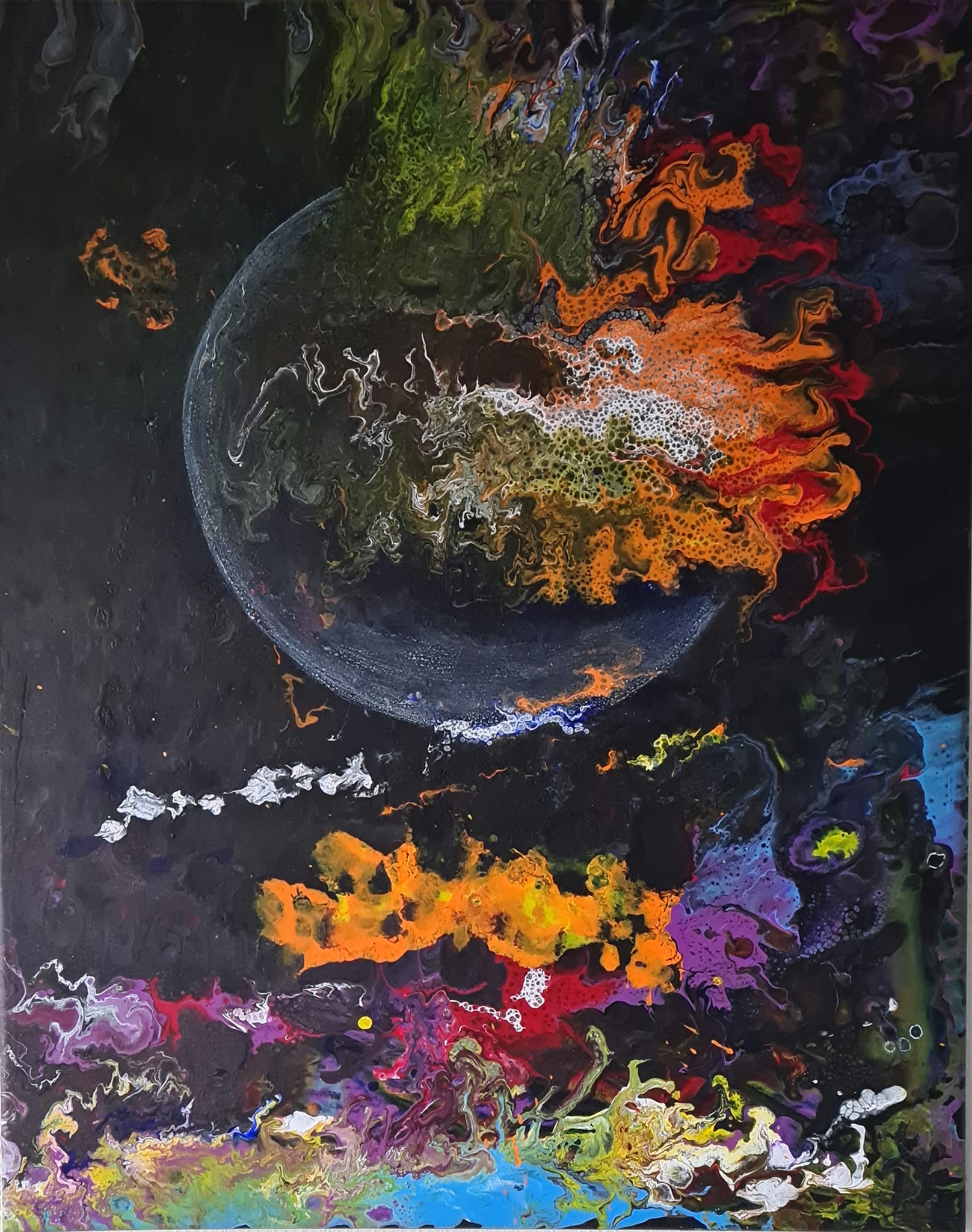 Untitled. Acrylic on canvas 80x100