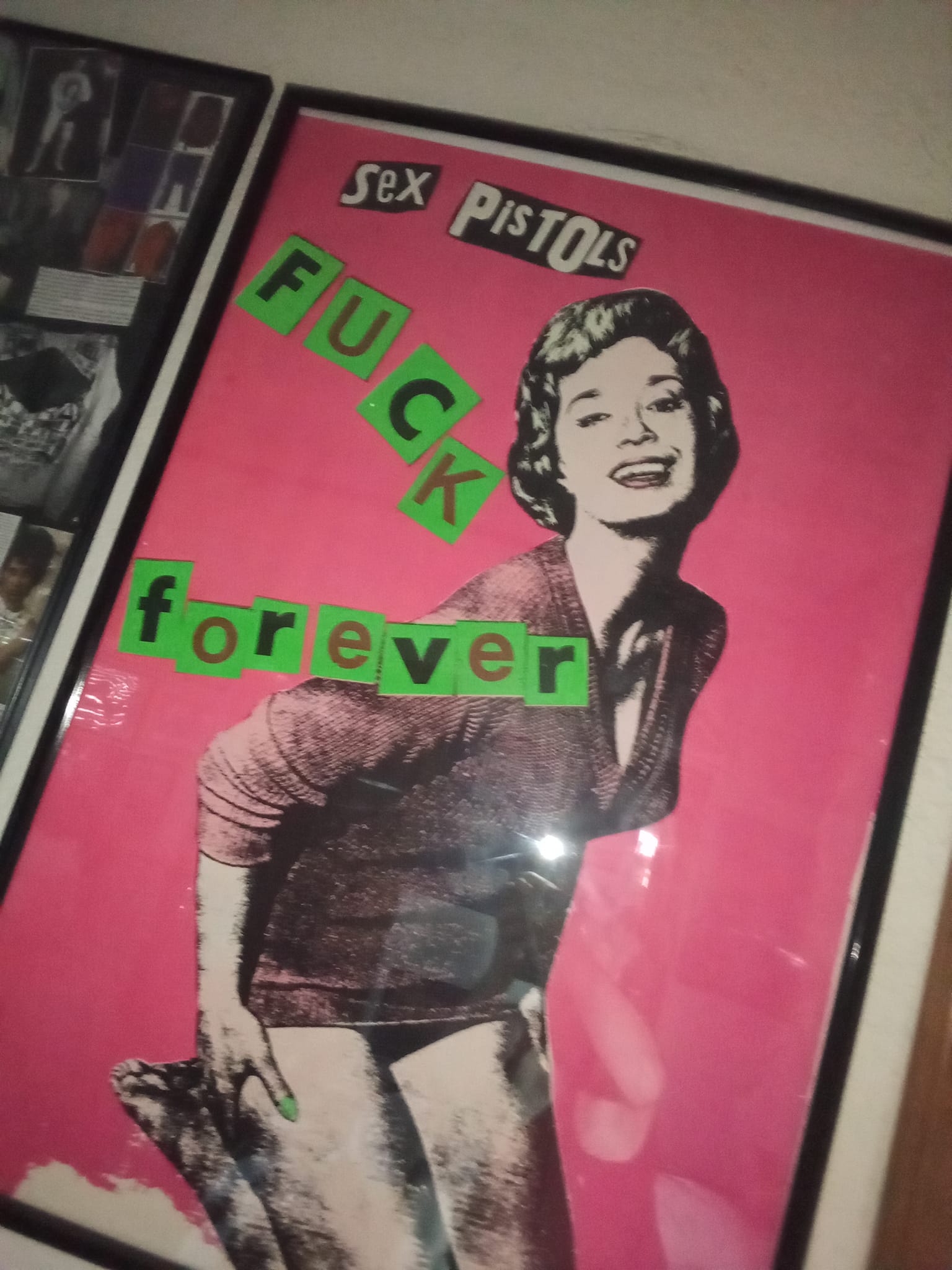 Jamie Reid's iconic Fuck Forever poster. 1986. Created for Jamie